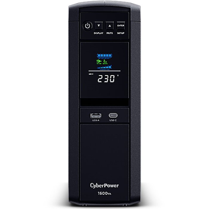 CyberPower CP1600EPFCLCD 1600VA 1000W Sinusoidal Pure Line-Interactive UPS